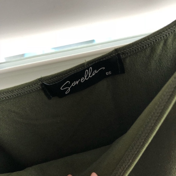 SORELLA BODYCON CAMI DRESS IN KHAKI - Picture 5 of 5